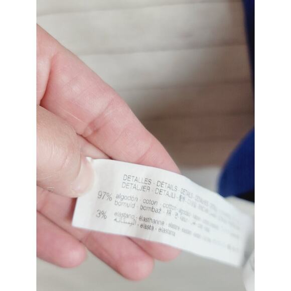 ZARA RIBBED CUT OUT MINI DRESS IN ROYAL BLUE, SZ SMALL - Picture 9 of 15